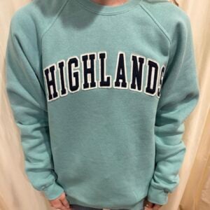 Highlands Collegiate Crewneck Sweatshirt- Teal