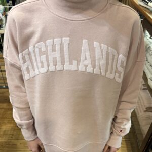 Highlands Mock Neck- Pink